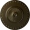 Ekena Millwork Lyon Ceiling Medallion (Fits Canopies up to 3 5/8"), Hand-Painted Green Gold, 23 1/2"OD x 3 1/4"P CM23LYGGS - alternate 1